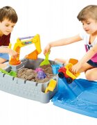 Matadi Set 2in1 cutie de nisip cu excavator rampa si camion Sandbox Game
