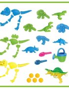 Matadi Set de joaca 3in1 pentru plaja si gradina cu cort Dino41 accesorii inclusedinozaur lansator cu bile