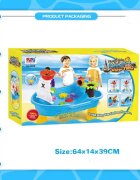 Matadi Set de joaca cu apa si nisip pentru copii dimensiune 28 x 60 x 38 cm include set complet de accesorii specifice Pirate Ship
