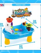 Matadi Set de joaca cu apa si nisip pentru copii dimensiune 28 x 60 x 38 cm include set complet de accesorii specifice Pirate Ship