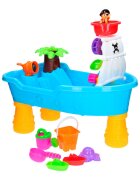 Matadi Set de joaca cu apa si nisip pentru copii dimensiune 28 x 60 x 38 cm include set complet de accesorii specifice Pirate Ship