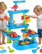 Matadi Set mare de joaca 2in1 cu apa si nisip Water Toy3 nivelejucarii inclusemargini rotunjitemoara de apastropitoaredimensiune 59x59x76 cm