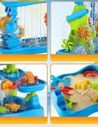 Matadi Set mare de joaca 2in1 cu apa si nisip Water Toy3 nivelejucarii inclusemargini rotunjitemoara de apastropitoaredimensiune 59x59x76 cm