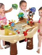 Matadi Set masuta de apanisip cu umbrela pentru copii Nava Piratilor XXLjucarii inclusepicioare robuste aparat baloane sapun inclusmoara de apa