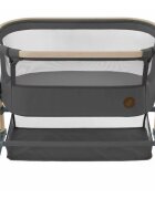 MAXI COSI Patut Co-Sleeper Maxi-Cosi Iora Air beyond graphite eco cu functie leganare cos depozitare reglabil pe inaltime husa detasaila geanta transport inclusa