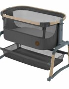 MAXI COSI Patut Co-Sleeper Maxi-Cosi Iora Air beyond graphite eco cu functie leganare cos depozitare reglabil pe inaltime husa detasaila geanta transport inclusa