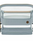 MAXI COSI Patut Co-Sleeper Maxi-Cosi Iora Air beyond grey eco cu functie leganare cos depozitare reglabil pe inaltime husa detasaila geanta transport inclusa