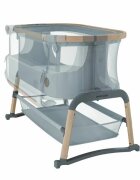 MAXI COSI Patut Co-Sleeper Maxi-Cosi Iora Air beyond grey eco cu functie leganare cos depozitare reglabil pe inaltime husa detasaila geanta transport inclusa