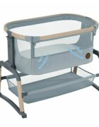 MAXI COSI Patut Co-Sleeper Maxi-Cosi Iora Air beyond grey eco cu functie leganare cos depozitare reglabil pe inaltime husa detasaila geanta transport inclusa