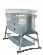 MAXI COSI Patut Co-Sleeper Maxi-Cosi Iora Air beyond grey eco cu functie leganare cos depozitare reglabil pe inaltime husa detasaila geanta transport inclusa