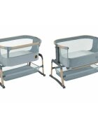 MAXI COSI Patut Co-Sleeper Maxi-Cosi Iora Air beyond grey eco cu functie leganare cos depozitare reglabil pe inaltime husa detasaila geanta transport inclusa