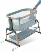 MAXI COSI Patut Co-Sleeper Maxi-Cosi Iora Air beyond grey eco cu functie leganare cos depozitare reglabil pe inaltime husa detasaila geanta transport inclusa