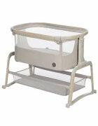 MAXI COSI Patut Co-Sleeper Maxi-Cosi Iora Air Classic Beige cu functie leganare cos depozitare reglabil pe inaltime husa detasaila geanta transport inclusa