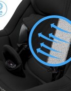 MAXI COSI Scaun auto i-Size Maxi-Cosi MobiFix Pro Authentic Black 61-125 cm baza isofix cu picior de sprijin tetiera reglabila huse detasabile