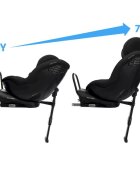 MAXI COSI Scaun auto i-Size Maxi-Cosi MobiFix Pro Authentic Black 61-125 cm baza isofix cu picior de sprijin tetiera reglabila huse detasabile
