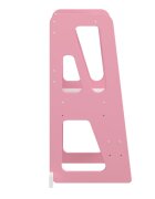Meble Wrobel Turn de invatare din lemn pentru copii Triangle PinkWhite design montessori robust margini rotunjite cu platforma si trepte reglabile dimensiune 90 x 44 x 39.5 cm