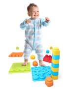 Meli Set covorase senzoriale Soft BiBi cu blocuri de constructie 20 piese