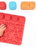 Meli Set covorase senzoriale Soft BiBi cu blocuri de constructie 20 piese