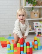 Meli Set covorase senzoriale Soft BiBi cu blocuri de constructie 20 piese