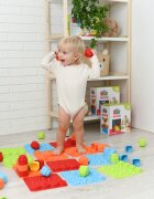 Meli Set covorase senzoriale Soft BiBi cu blocuri de constructie 20 piese