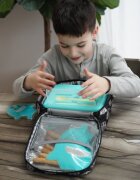 Melii Cutie pranz Bento cu 2 nivele si tacamuri bluemintlime