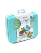Melii Cutie pranz Bento cu 2 nivele si tacamuri bluemintlime