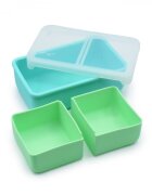 Melii Cutie pranz bento cu compartimente detasabile mint blue