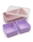 Melii Cutie pranz bento cu compartimente detasabile pink purple