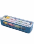Melii Cutie snack cu 4 compartimente blue