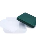 Melii Cutie snack cu 9 compartimente pine green