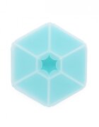 Melii Cutie snack hexagon snackle cu 6 compartimente blue