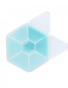 Melii Cutie snack hexagon snackle cu 6 compartimente blue