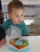 Melii Cutie snack hexagon snackle cu 6 compartimente blue