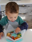 Melii Cutie snack hexagon snackle cu 6 compartimente blue