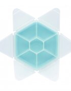 Melii Cutie snack hexagon snackle cu 6 compartimente blue
