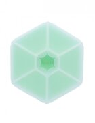 Melii Cutie snack hexagon snackle cu 6 compartimente mint