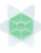 Melii Cutie snack hexagon snackle cu 6 compartimente mint