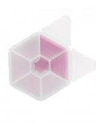 Melii Cutie snack hexagon snackle cu 6 compartimente pink
