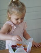 Melii Cutie snack hexagon snackle cu 6 compartimente pink