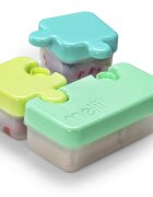 Melii Recipient hrana bebe model puzzle albastruverde