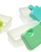 Melii Recipient hrana bebe model puzzle albastruverde