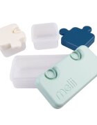 Melii Recipient pentru hrana luxe puzzle bleumarin ivoire menta