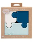 Melii Recipient pentru hrana luxe puzzle bleumarin ivoire menta