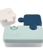 Melii Recipient pentru hrana luxe puzzle bleumarin ivoire menta
