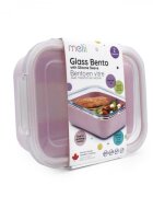 Melii Recipient sticla cu husa antiderapanta din silicon roz 740 ml