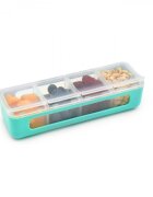 Melii Recipient stocare cu 4 compartimente blue