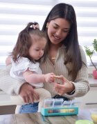 Melii Recipient stocare cu 4 compartimente blue