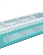 Melii Recipient stocare cu 4 compartimente blue