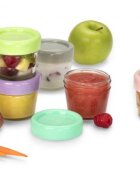 Melii Set 12 recipiente sticla pentru hrana bebe 118 ml