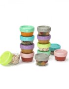 Melii Set 12 recipiente sticla pentru hrana bebe 59 ml